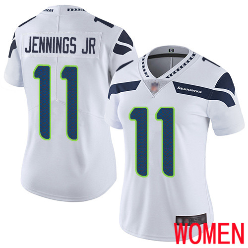 Seattle Seahawks Limited White Women Gary Jennings Jr. Road Jersey NFL Football #11 Vapor Untouchable->women nfl jersey->Women Jersey